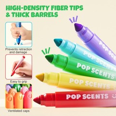 Jar Melo Scented Washable Markers for Kids 12 Count (Pack of 1), Multicolor
