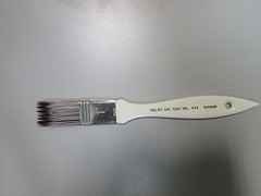 Tobgi Special Effect White and Brown Synthetic Mixture Hair Brush 1” F/shipping