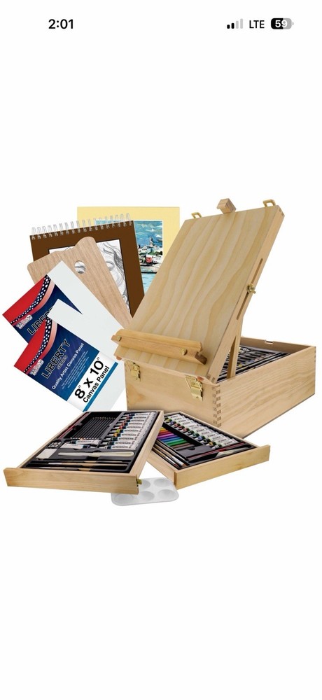 US Art Supply 95 Piece Master Artist Painting Set Oil, Acrylic, Watercolor Paint