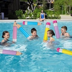 8 Pieces Multicolor Giant Inflatable Pencil 28.7 Inch Multicolor Blow up Penc