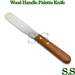 8″ Medium Wood Handle Stainless Steel Palette Knife