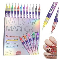 12 Colors Acrylic Nail Art Pens Set – DIY Easter Nail Art Pens