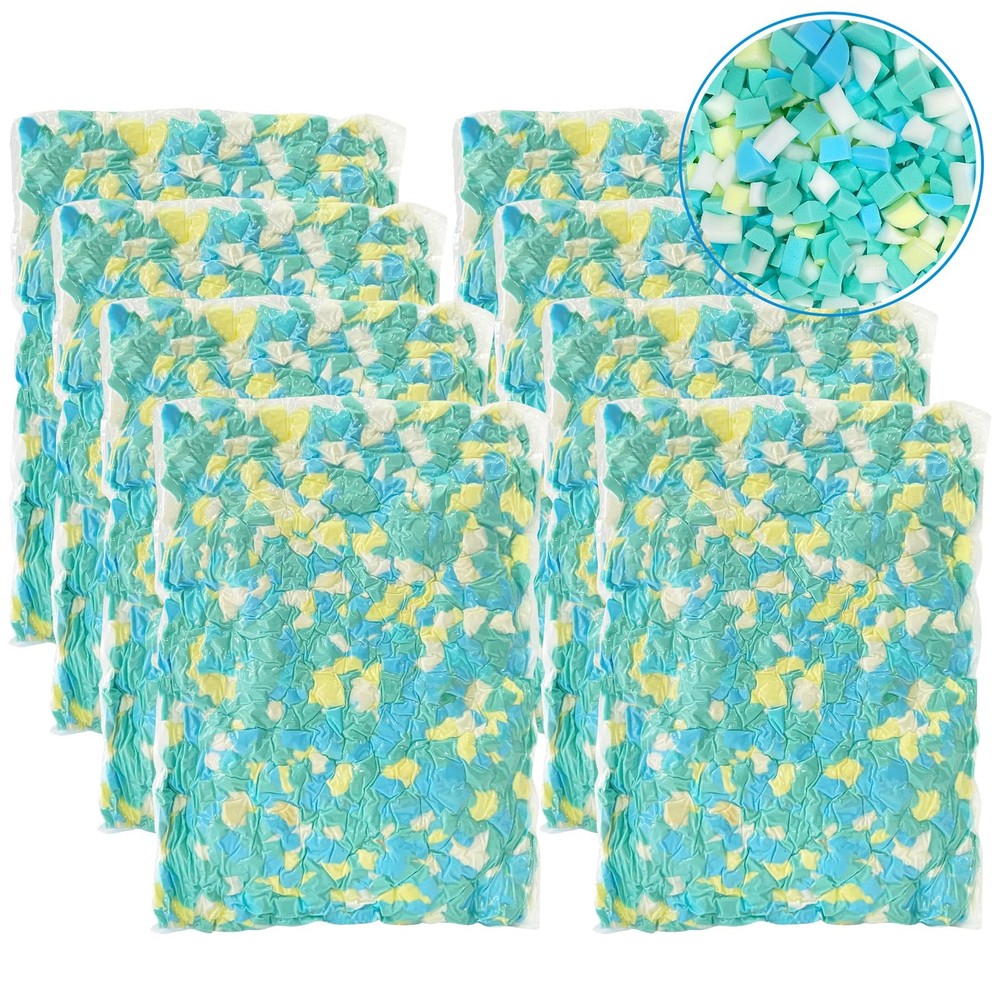 Bean Bag Filler 40lb Shredded Memory Foam Stuffing Multi Color BBF40lbs Filling