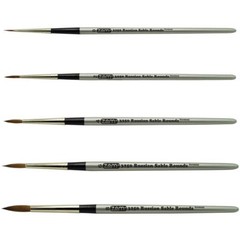 AS-60 Russian Pure Sable Rounds Brush Set 5 pcs