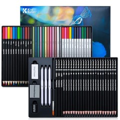 70 PCS Professional Art Drawing Pencil Set Sketching Supplies Kit for Artists