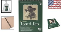 Eco-Friendly 11×14″ Toned Tan Drawing Pad – Perfect for Multi-Media Work