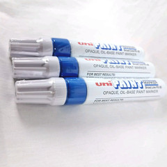 Uni-Paint 63733 PX-30 Oil-Based Permanent Marker, Broad Line, Blue, 3-Pack