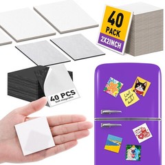 40 Pack 2x2IN Mini Magnetic Canvas Panels, Small Canvases for Painting for Oi…