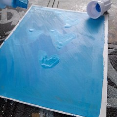 MODIFIED EGG BLUE Uni Paint Marker PX-30 Broad Chisel Tip 8mm Graffiti Supplies