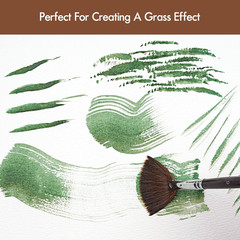 Sable Watercolor Brushes Professional, 7Pcs Sable Brush Set Variety Shapes with