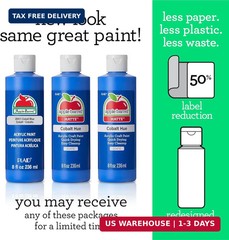 Apple Barrel Acrylic Paint in Assorted Colors (8 oz), K2614 Turquoise- Pack of 1
