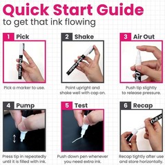 Chalkola White Jumbo Markers – 15mm Tips | Pack of 2