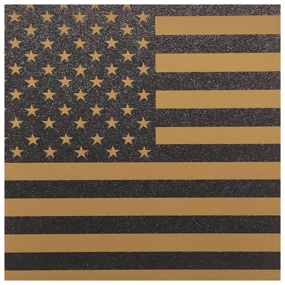 Infused Kydex Black & Coyote USA Flag Print 7.5″ X 7.5″ Sheet FREE SHIPPING