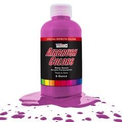 US Art Supply 8-Ounce Special Effects Magenta Pearl Airbrush Paint