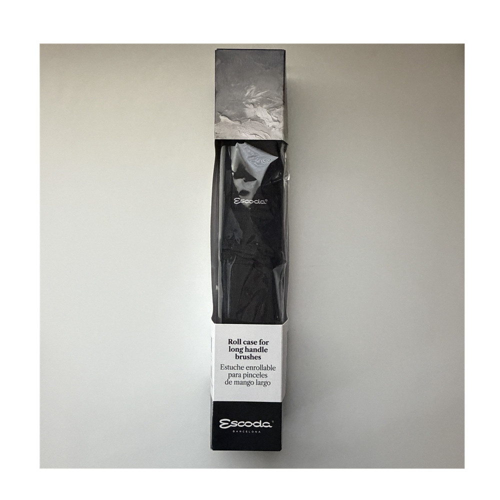 Escoda Barcelona Black Roll Case for Long Handle Brushes, 8804 Series