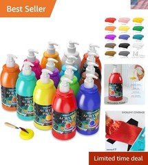 Acrylic Paint Sets for Adults, 14 Colors Large Bulk Acrylic Paints kits Rich …