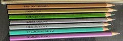 BRIGHT IDEAS BY CHRONICLE BOOKS, SET OF 10 METALLIC COLORED PENCILS PLUS BONUS!!