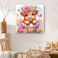 Highland Cow Diamond Art Kits for Adults- 5D Diamond Painting Kits for Adults, C