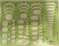Staedtler Mars Four Way Elipse Template #977 108