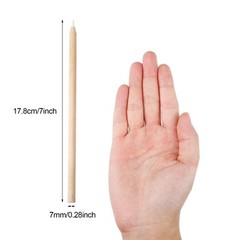Tenare 10 Pieces Wooden White Chalk Pencils With Sharpener A