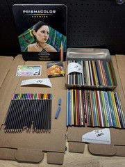 VTG Prismacolor Premier 91 Of 120 Colored Pencils + Extras