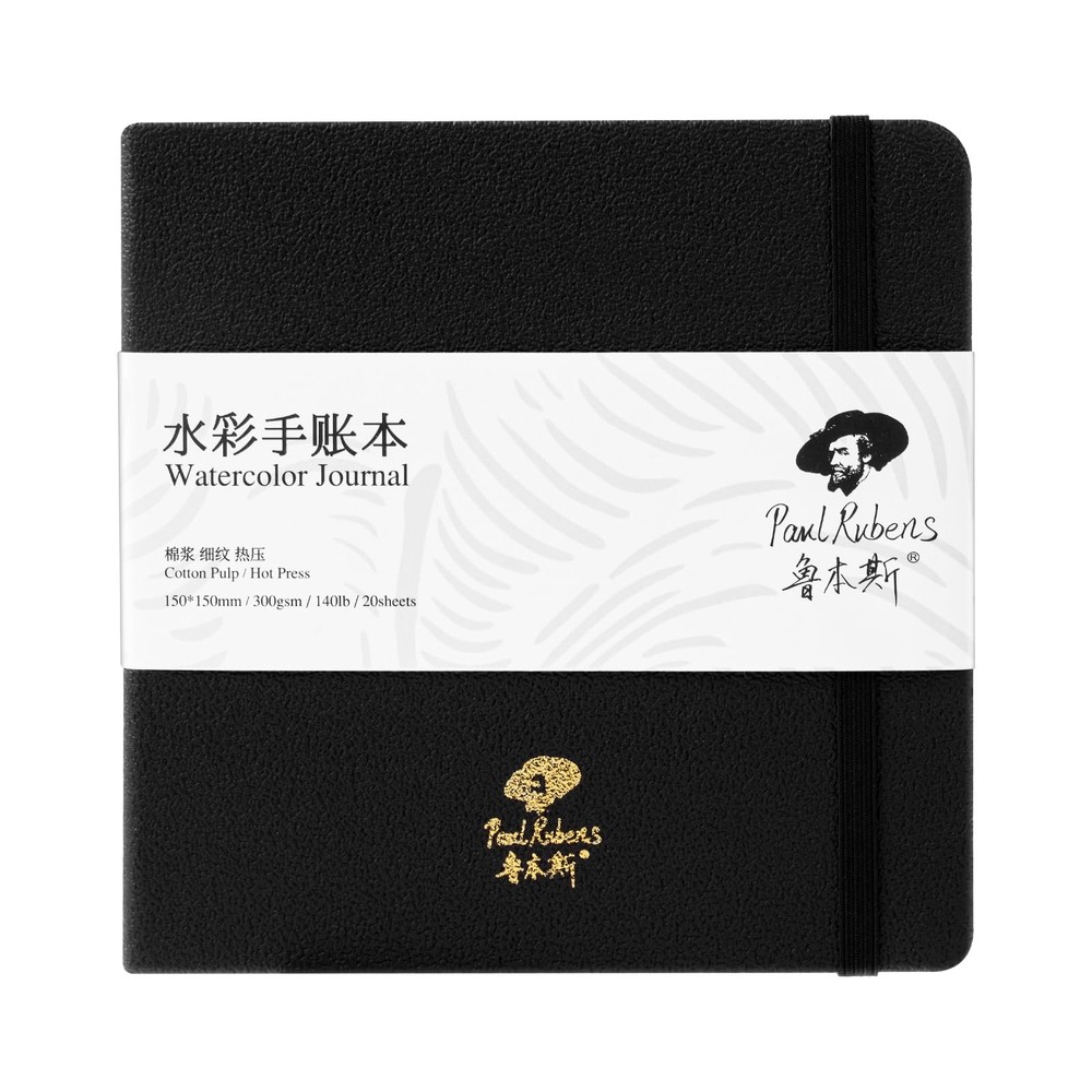 Square Watercolor Journal 140lb 300gsm Cotton Paper 20 Sheets 6×6 Sketchbook