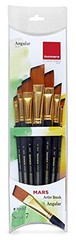 7-Pc Angular Paint Brush Set – Acrylic, Watercolor, Oil & Detailing Brushes