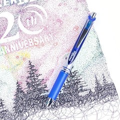 Water-Resistant Blue Gel Pens with Ribbed Grip – 12 Retractable 0.7 mm Pens