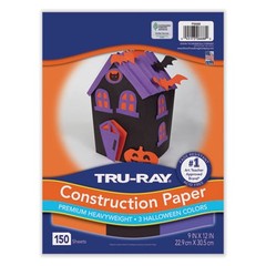 Pacon P6688 Tru-ray Construction Paper 70lb 9×12 Assorted Halloween 150/pack