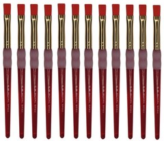 Royal Brush BK63-10 Big Kids Flat Size 10 Package of 12 brushes