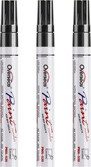 Black Paint Pens Permanent Markers, 3 Oil Based Paint Makrers | Medium Tip, Wate