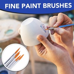 AROIC Small Paint Brushes Bulk,130pcs Nylon Hair Round Detail 130 Fine, Blue