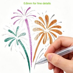 XWT Retractable Glitter Gel Pens 36 Colors Fine Point Art Set