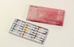 Kusakabe Wasai, water color, spring color, 18 color