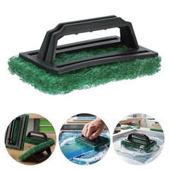 5Pcs Abrasive Scrub Pad With Grip Handle Silkscreen Printing Mesh