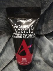 Grumbacher ACADEMY ACRYLIC ALIZARIN CRIMSON 75ML