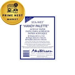 Masterson Sta-Wet Handy Palette Acrylic Paper 0.5 Liters, White