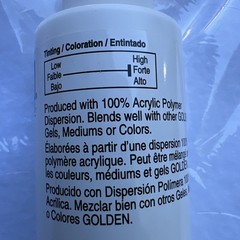 Fluid Acrylics by GOLDEN, Titanium White, 4 fl. oz. Bottle, Professional Acry…
