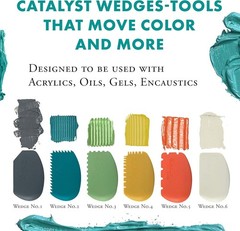 White Catalyst Wedge Tool – Ergonomic Paint Manipulation for Creative Artists