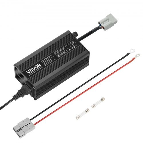 12V 20A Lithium Battery Charger, 14.6V, AC-DC LiFePO4 Smart Charger, with An…
