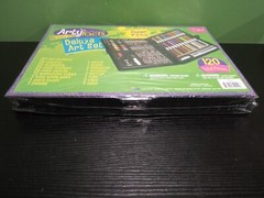 Darice Artyfacts Portable Art Studio DELUXE ART SET, 120 Total Pieces, Ages 6+,
