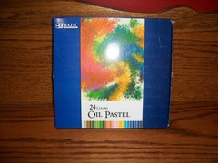 LOT 24 OIL PASTEL COLORS STICKS BAZIC #2553 USE ON PAPER,CANVAS,BOARD,TEXTILES