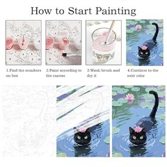 Adult Paint by Numbers Kit 16″x20″ Rolled Canvas – Frameless – Cat 11
