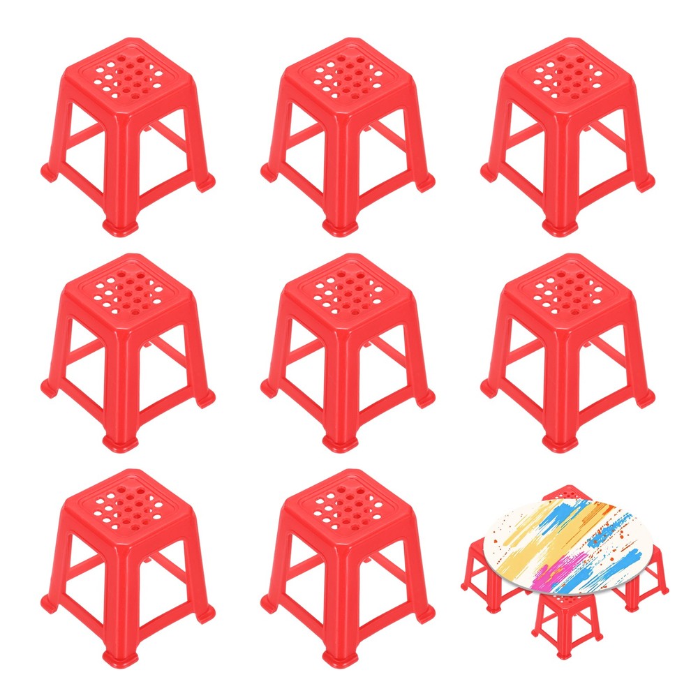 8Pcs Mini Canvas Stands for Painting, Small Canvas Stands, Red