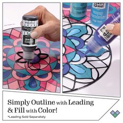 Gallery Glass, Frost Clear Stained Glass 2 fl oz Brilliant Smooth Finish Pain…