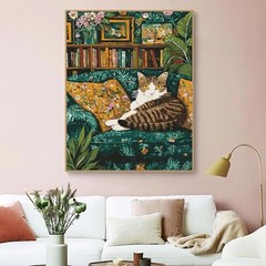 Paint by Numbers Kit for Adults 16″X20″Rolled Canvas(Frameless)-Cat 1
