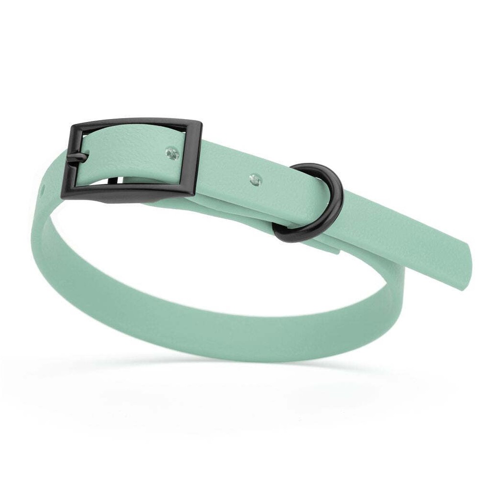 Dog Pet Waterproof Collar – W1/2″ x L9″-12″ – Sage Green