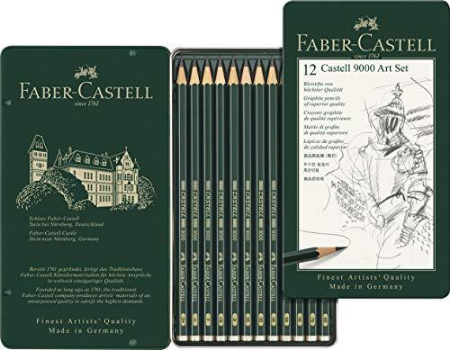Faber-Castell Castell 9000 graphite pencil Art Set, tin of 12 119065