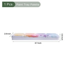 Empty Watercolor Palette w 26Pcs Half Pans Paint Case Colorful 26 Wells