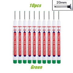 10PCS Long Nib Markers – Fast-Dry, Waterproof Pens for Wood, Metal & Glass